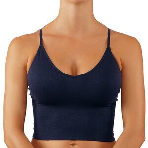 NEW Criss Cross Bralette Crop Top removable padding Sports Bra Push-Up